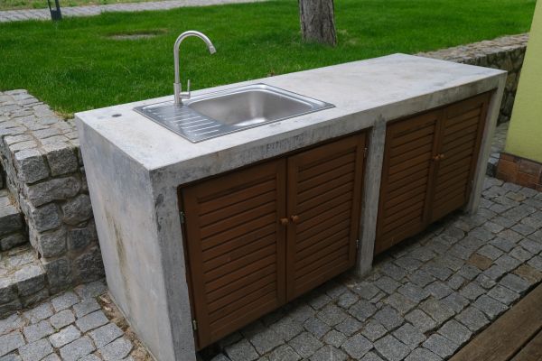 Exterior Cabinet Installation in Aledo